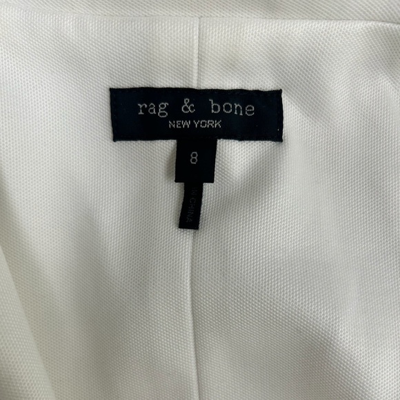 Rag & Bone White Ivory Button Down Blazer Women’s 8 - Picture 4 of 8